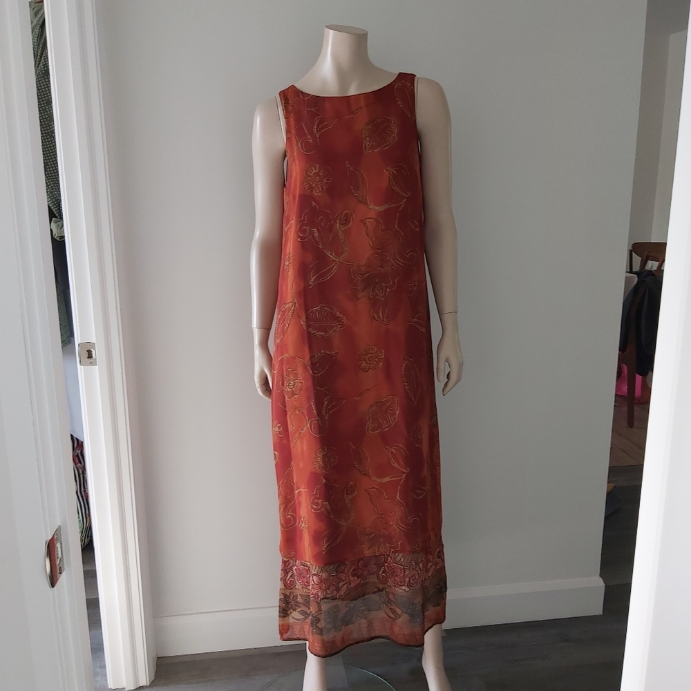 Long printed dress